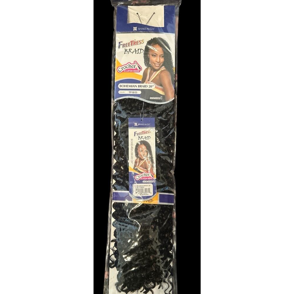 BOHEMIAN BRAID 20" FREETRESS SYNTHETIC‎ CROCHET BRAIDING HAIR Color TP1B/33